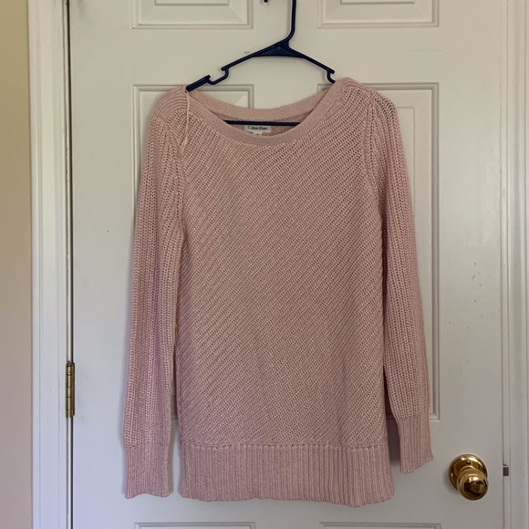 pale pink sweater